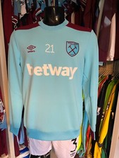 WEST HAM UNITED - Angelo Ogbonna Match Worn Umbro Warm Up Fleece temporada 2016-17 comprar usado  Enviando para Brazil