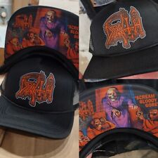 Sombrero de camionero Death Scream Bloody Gore negro a presión ENVÍO GRATUITO EN EE. UU.  segunda mano  Embacar hacia Mexico