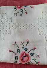 Antique linen tablecloth d'occasion  Expédié en Belgium