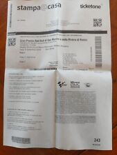 Vendo biglietti motogp usato  Rimini