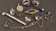 Konvolut silberschmuck altsilb gebraucht kaufen  Friedrichshafen