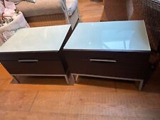 glass bedside cabinets for sale  TRING