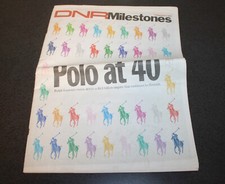 Polo Ralph Lauren 40 Year WWD DNR Milestone Newspaper Insert comprar usado  Enviando para Brazil