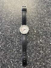 Mondaine Classic relógio de aço inoxidável mostrador branco M7606.764 - Reparo? comprar usado  Enviando para Brazil