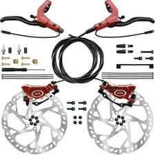 Conjunto de freio a disco hidráulico E-Bike 4 pistões 2 pinos 180 mm rotores pré-sangrados comprar usado  Enviando para Brazil