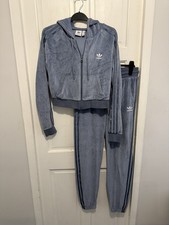 Adidas velour tracksuit for sale  NORTHWICH