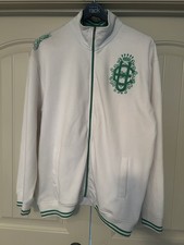 Jaqueta Ecko Unltd Masculina XL Branca Verde Cetim Pista Varsity Hip Hop Rap Y2K Rhino, usado comprar usado  Enviando para Brazil