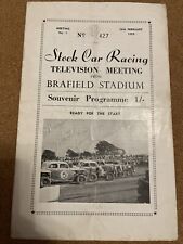 Stock car programme for sale  BURTON-ON-TRENT