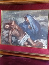 Olio tela pieta usato  Napoli