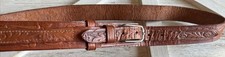 Vintage tan tooled for sale  Polson