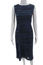 Vestido maxi listrado Paco Rabanne feminino sem mangas azul tamanho M comprar usado  Enviando para Brazil