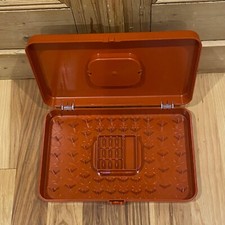 Caixa de costura vintage laranja Wilson Wil-Hold suporte de bobina de armazenamento de linha comprar usado  Enviando para Brazil