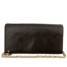 Carteira corrente dupla longa couro logotipo G GG intertravamento GUCCI Ssima/4BE0291 comprar usado  Enviando para Brazil