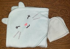 Conjunto de Toalha e Toalha com Capuz CHILD OF MINE by Carter's Baby Girl KITTY CAT Verde comprar usado Conjunto de Toalha e Toalha com Capuz CHILD OF MINE by Carter's Baby Girl KITTY CAT Verde comprar usado  Enviando para Brazil