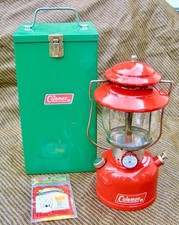 COLEMAN * 1972 LANTERNA DE ACAMPAMENTO VERMELHA 200A * XLNT comprar usado  Enviando para Brazil