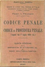 Codice penale codice usato  Italia