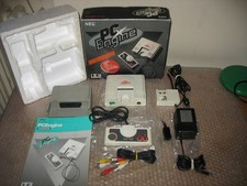 BOXED NEC PC ENGINE WHITE CONSOLE + AV BOOSTER OUTPUT ACCESSORY UNIT comprar usado  Enviando para Brazil