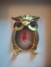 Chouette sculpture agate d'occasion  Droué