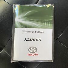 Novo livreto de registro de serviço Toyota Kluger em branco, usado comprar usado  Enviando para Brazil