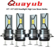 Faróis combo H7 H7 lâmpadas LED feixe alto baixo 40W 6000LM surfista branco brilhante comprar usado  Enviando para Brazil