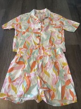Conjunto de shorts de manga curta colorful planet meninas tamanho XXL pijama pjs floral havaiano comprar usado  Enviando para Brazil