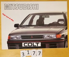 MITSUBISHI COLT dont 1600 GTi 16V Prospectus Allemand 4 pages 6/1988, usado comprar usado  Enviando para Brazil