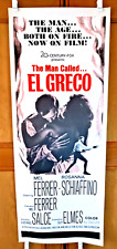 Pôster de filme El Greco (1965) original vintage inserção teatral 14 x 36" comprar usado  Enviando para Brazil