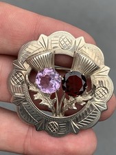 silver scottish thistle brooch for sale  BRIGHTON