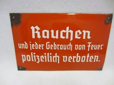Emailschild warnschild 20er gebraucht kaufen  Straubing