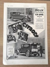 Publicité 1930 citroën d'occasion  Bordeaux-