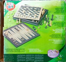 Scacchiera dama backgammon usato  Italia