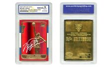 Cartão MICHAEL JORDAN 1998 FLEER 23K ouro RED PRIZM design novato refrator GEM 10 comprar usado  Enviando para Brazil