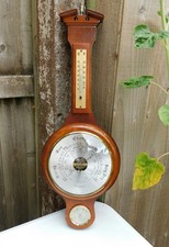 Vintage wooden barometer for sale  TREHARRIS