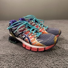 Tênis de corrida Asics Kinsei 4 feminino 6.5 roxo mosaico Y2K retrô academia comprar usado  Enviando para Brazil