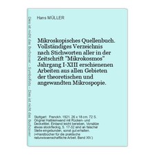 Mikroskopisches quellenbuch vo gebraucht kaufen  Berlin