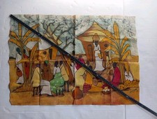 Batikbild stoffbild wandbild gebraucht kaufen  Finsterwalde