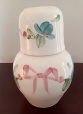 GARRAFA DE ÁGUA VINTAGE FLORAL DE CABECEIRA E CERÂMICA ARCO COM TAMPA DE COPO comprar usado  Enviando para Brazil