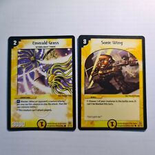 DUEL MASTERS | GRAMA ESMERALDA + ASA SÔNICA | TCG CCG INGLÊS | LP #143 comprar usado  Enviando para Brazil
