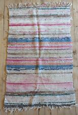 Tapete de pano antigo importado sueco feito à mão corredor (26,5 x 40 polegadas) muito bonito comprar usado  Enviando para Brazil