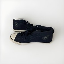 Tênis All Star Converse Chuck Taylor azul escuro EUA M10 W12 na parte superior alta da língua comprar usado  Enviando para Brazil