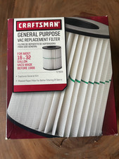 Craftsman vac filter for sale  Middlebury