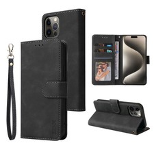 Używany, Coque Portefeuille Cuir Noir avec Porte-cartes pour iPhone 8/7 Rabat magnétique na sprzedaż  Wysyłka do Poland