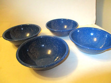 Blue graniteware bowls for sale  Skidmore