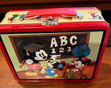 Lancheira de lata vintage Mickey Mouse 1997 Series #2 ABC 123 comprar usado  Enviando para Brazil