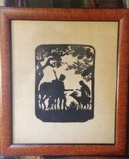 Silhouette vintage quadro usato  Roma