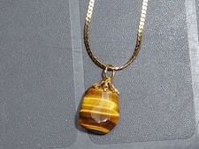 Tigerauge naturstein hals gebraucht kaufen  Pirmasens