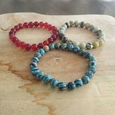 Lot bracelets perles d'occasion  Saint-Jeannet