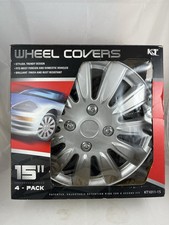 Capas de roda 15" KT1011-15 calotas e anéis de retenção pacote com 2 universais comprar usado  Enviando para Brazil