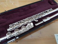Flauta Yamaha 381H YFL-381H ESTADO PERFEITO B FOOTJOINT PRATA HEADJOINT FURO ABERTO, usado comprar usado  Enviando para Brazil