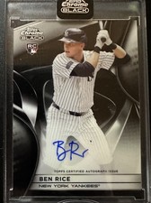 2025 Topps Chrome preto Ben Rice Yankees encapsulado controle remoto automático comprar usado  Enviando para Brazil